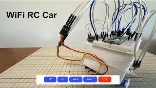 DIY Wifi Control RC Car Raspberry pi pico W [upl. by Dduj]