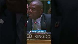 Lammy slams Putin’s representative for using phone during UN meeting in jawdropping speech [upl. by Volney]