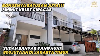 KOTA JAKARTA 2 LANTAI HARGANYA 800JUTAAN RUMAH MODERN MINIMALIS 7 MENIT AJA KE LRT CIRACAS [upl. by Airtap409]