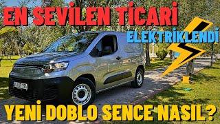 Fiat E Doblo Cargo 2024 İnceleme  Elektrikli Doblo Olur Mu Kmde 40 Kuruş Yakıyor [upl. by Trilley594]