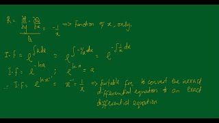 EQUATIONS REDUCIBLE TO EXACT DIFFERENTIAL EQUATIONS PROBLEM 1 [upl. by Poliard]