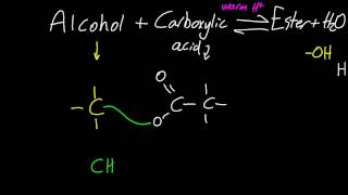 102 Reactions of alcohols with carboxylic acids to form esters  uses SL IB Chemistry [upl. by Gabriella]