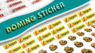 Doming Sticker Making domingsticker doming printing manufacturer branding logosticker [upl. by Summons732]