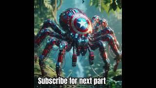 Hybrid robotic fusion of spider and superheroes shortsvideo shorts youtubeshorts [upl. by Yila]