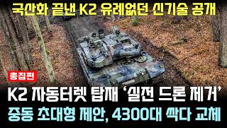 K2 성능 개량 게임에서만 보던 신기술로 드론 실전 제거 난리난 유럽 외신 총집편 [upl. by Atirec25]