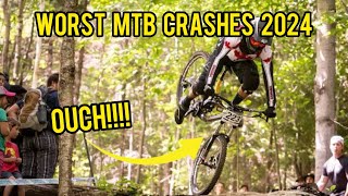 BEST MTB CRASHES 2024  MTB FAILS COMPILATION NEW [upl. by Neoma]