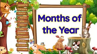 Month of the year 12 month of the year Month names in English Month of the year with spilling [upl. by Disraeli]