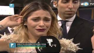 Tini Stoessel se emociona tras conocer al Papa y cantar en Roma [upl. by Shank]