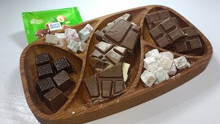 Asmr Chocolate🍫🍰🍧🍮and Chocolatesfilling platter🍫💝🍬 [upl. by Ermina806]