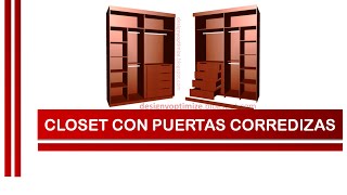 Construción de Closet Con Puertas Corredizas [upl. by Sackman937]