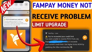 Fampay Money Not Receive  Youve Exceeded Your Credit Limit [upl. by Airaet]