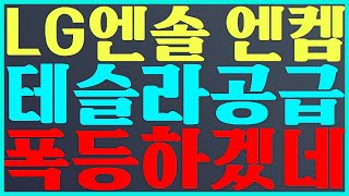 LG에너지솔루션 주가 전망 엔켐 주가 전망 테슬라 공급 폭등 하겠네 엔켐 [upl. by Nnylak]