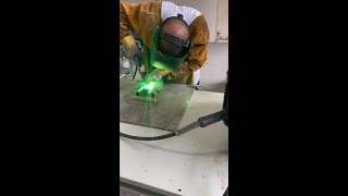 04mm Aluminum welding with Pulse MIG by MIG 230 [upl. by Ernesto]