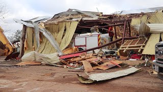 Hughes Springs Texas Tornado Damage [upl. by Griselda]