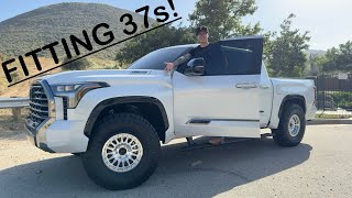 How to Fit 37 Inch Tires on a 2024 Toyota Tundra [upl. by Annirak862]