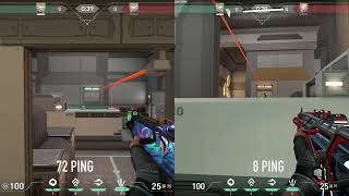 How ping affects Valorants peekers advantage [upl. by Flower497]