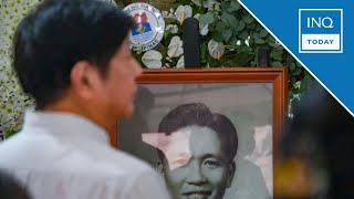 Bongbong Marcos visits father’s tomb at Libingan ng mga Bayani  INQToday [upl. by Gracye971]