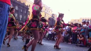 Niñas bailando caporales peruano 2016 [upl. by Yednarb]