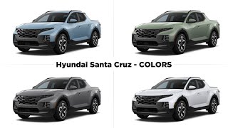 New Hyundai Santa Cruz  COLORS [upl. by Sholes]