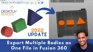 How to Export Multiple Bodies as One File in Fusion 360 in 2022 [upl. by Yawnoc432]