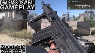 Modern Warfare DSA SA58 OSW FAL FN FAL Gameplay [upl. by Ronaele]