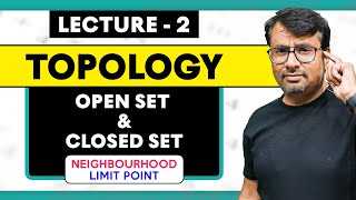 Topology  Open Set amp Closed Set in Topology  Neighborhood Limit Point in Topology [upl. by Hakim203]