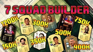 FIFA 19 7 SQUAD BUILDER 150K 300K 350K 500K 750K 900K 12M SQUAD BUILDER HYBRID FIFA 19 [upl. by Marr]