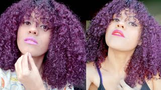 PINTEI O CABELO DE ROXO COM VIOLETA GENCIANA [upl. by Denman]