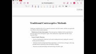 Lecture 12  contraception [upl. by Otaner156]