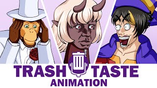 Dee Z Nüts The DemonDice x Trash Taste Experience Trash Taste Animated [upl. by Esahc]