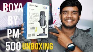 BOYA BYPM500 USB Condensor Microphone  Unboxing  Review amp Audio Test 1999 Only [upl. by Aicella]