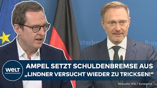 AMPELCHAOS Christian Lindner setzt Schuldenbremse für 2023 aus  ein langsamer Abschied [upl. by Anelim987]