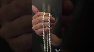 55mm Silver Rope Chain vs 3mm Silver Rope Chain [upl. by Ennovehc661]