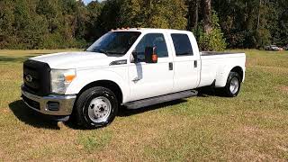 2011 Ford F350 Super Duty XL Super Crew Dully VinC09776 White 360 View [upl. by Paradies]