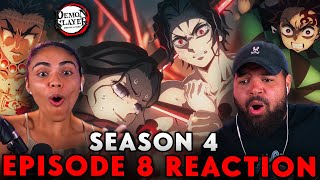 THE HASHIRA UNITE VS MUZAN  Demon Slayer Season 4 Episode 8 Reaction [upl. by Ruckman856]