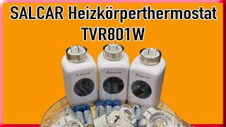 Smart Home SALCAR Heizkörperthermostat TRV801W Installation smarthome smarthomesystems [upl. by Annaigroeg]