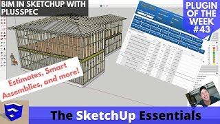 Smart Models in SketchUp with PlusSpec  The BIM Extension  Sketchup Plugin of the Week 43 [upl. by Adlihtam]