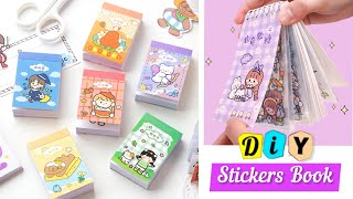 How to make Stickers Book at your home  Easy Paper Craft idea  DIY School Supplies  art and craft [upl. by Oirotciv]