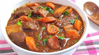 Goulash Recipe  How to make Hungarian Goulash Paprika Beef Stew [upl. by Ajam888]