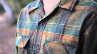 Pendleton Green Wool Mens Flannel Board Shirt  Details [upl. by Tirma]