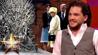 The Queen Had No Idea Who Kit Harington Played On Game Of Thrones  The Graham Norton Show [upl. by Glassman998]