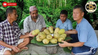 BOIL CHRISTOPHINE स्कुस  Christophine Recipe Cooking in Nepali Village with Sichuan pepper Pickle [upl. by Evan]