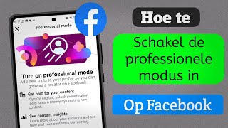 Hoe je de professionele modus van Facebook inschakelt nieuw proces [upl. by Malvino]