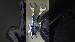 sand casting aluminum diy art sandcasting satisfying [upl. by Anirtal]