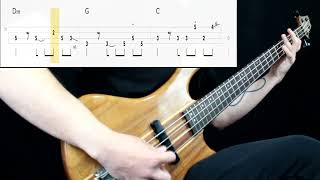 Miley Cyrus  Flowers Bass Cover Play Along Tabs In Video [upl. by Gerick]