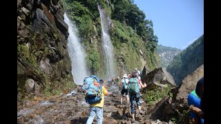 Trekking Manaslu Etapa 1 Maccha Khola  Jagat [upl. by Akcirre]