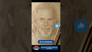 Work in progress how to do first layer Derwent lightfast JeffBridges celebrities strathmore [upl. by Schnur]