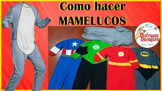 DIY Como hacer MAMELUCO o ENTERIZO para niños fácil ideal para disfraces ❤️ mamelucos enterito [upl. by Aggappera]