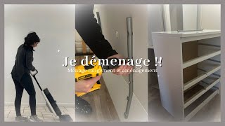 JE DÉMÉNAGE ENFIN  ✨ Ménage rangement et aménagement de la maison 💪🏼 [upl. by Aicssej]