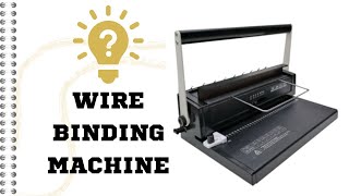 HOW TO USE WIRE BINDING MACHINE [upl. by Burnsed]